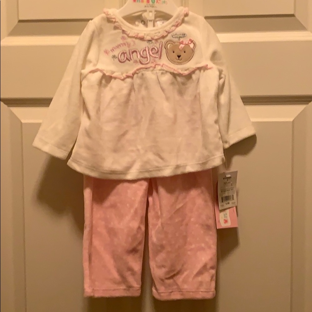Wishes & Kisses Baby Girl Pant Set